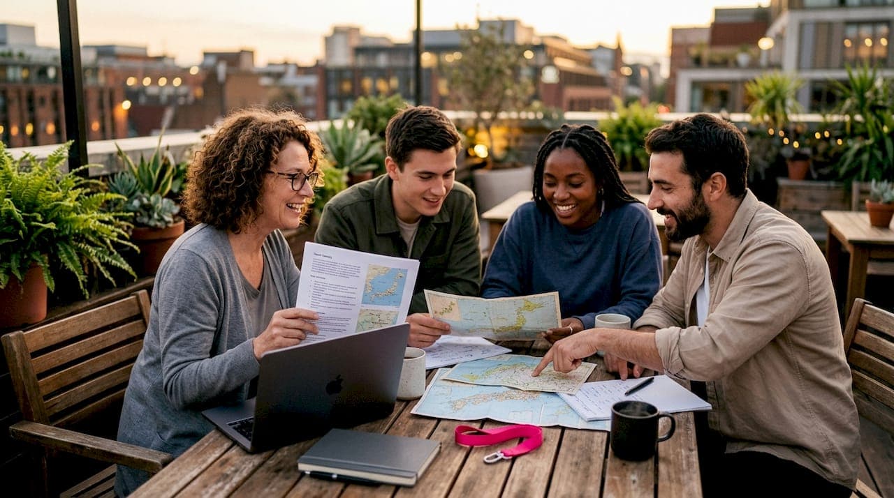 Qué significa coordinación grupal en viajes